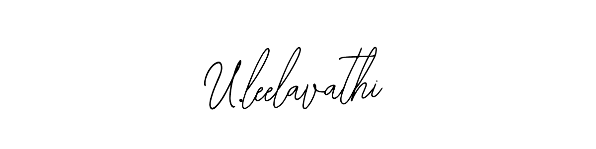 Similarly Bearetta-2O07w is the best handwritten signature design. Signature creator online .You can use it as an online autograph creator for name U.leelavathi. U.leelavathi signature style 12 images and pictures png