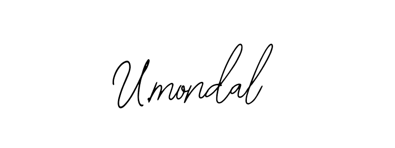 You should practise on your own different ways (Bearetta-2O07w) to write your name (U.mondal) in signature. don't let someone else do it for you. U.mondal signature style 12 images and pictures png