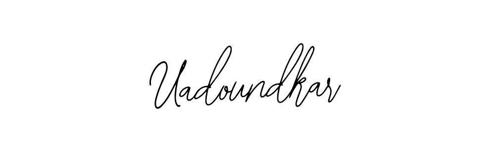 Similarly Bearetta-2O07w is the best handwritten signature design. Signature creator online .You can use it as an online autograph creator for name Uadoundkar. Uadoundkar signature style 12 images and pictures png