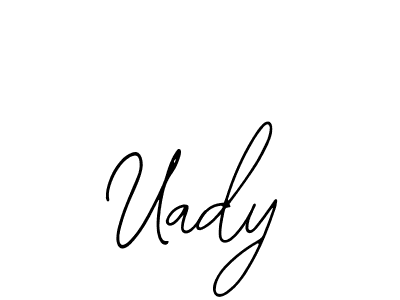 Bearetta-2O07w is a professional signature style that is perfect for those who want to add a touch of class to their signature. It is also a great choice for those who want to make their signature more unique. Get Uady name to fancy signature for free. Uady signature style 12 images and pictures png