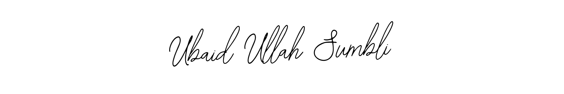 Also we have Ubaid Ullah Sumbli name is the best signature style. Create professional handwritten signature collection using Bearetta-2O07w autograph style. Ubaid Ullah Sumbli signature style 12 images and pictures png