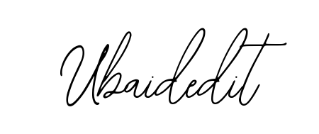 Bearetta-2O07w is a professional signature style that is perfect for those who want to add a touch of class to their signature. Get Ubaidedit name fancy signature for free. Ubaidedit signature style 12 images and pictures png
