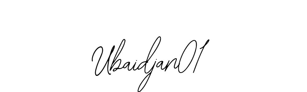 How to make Ubaidjan01 signature? Bearetta-2O07w is a professional autograph style. Create handwritten signature for Ubaidjan01 name. Ubaidjan01 signature style 12 images and pictures png