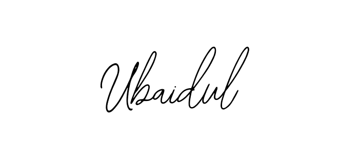 Also we have Ubaidul name is the best signature style. Create professional handwritten signature collection using Bearetta-2O07w autograph style. Ubaidul signature style 12 images and pictures png