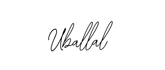 How to make Uballal name signature. Use Bearetta-2O07w style for creating short signs online. This is the latest handwritten sign. Uballal signature style 12 images and pictures png