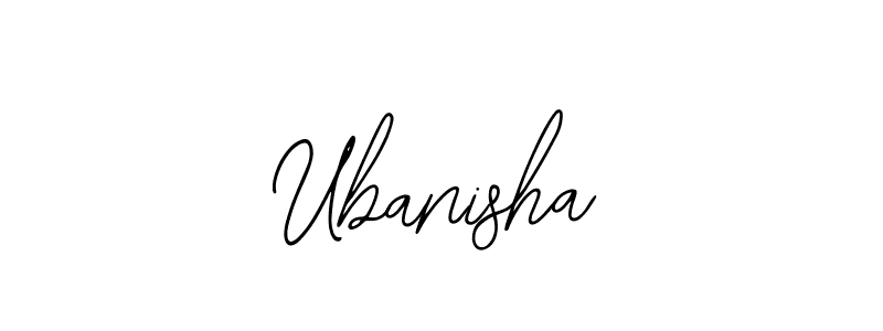 Ubanisha stylish signature style. Best Handwritten Sign (Bearetta-2O07w) for my name. Handwritten Signature Collection Ideas for my name Ubanisha. Ubanisha signature style 12 images and pictures png