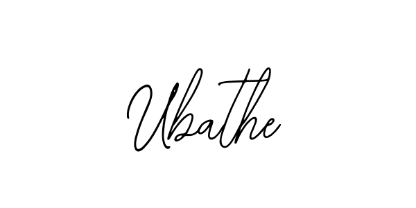 Use a signature maker to create a handwritten signature online. With this signature software, you can design (Bearetta-2O07w) your own signature for name Ubathe. Ubathe signature style 12 images and pictures png