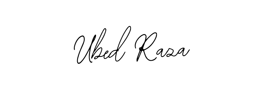 Bearetta-2O07w is a professional signature style that is perfect for those who want to add a touch of class to their signature. It is also a great choice for those who want to make their signature more unique. Get Ubed Raza name to fancy signature for free. Ubed Raza signature style 12 images and pictures png