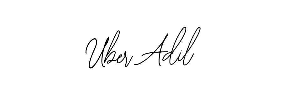 How to make Uber Adil name signature. Use Bearetta-2O07w style for creating short signs online. This is the latest handwritten sign. Uber Adil signature style 12 images and pictures png