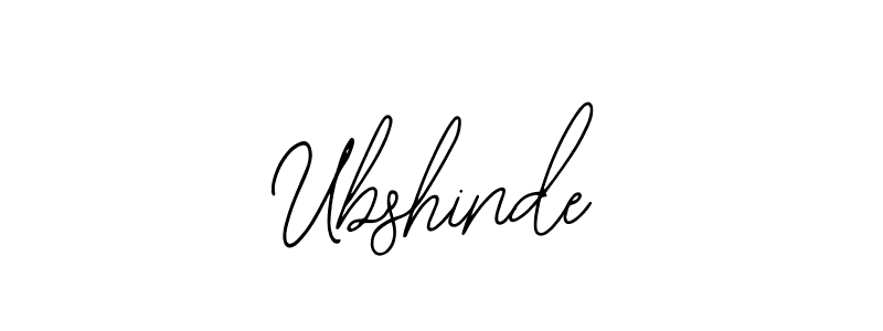 Make a beautiful signature design for name Ubshinde. With this signature (Bearetta-2O07w) style, you can create a handwritten signature for free. Ubshinde signature style 12 images and pictures png
