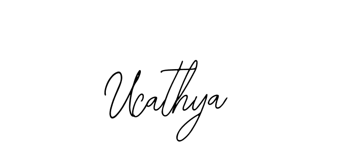 Design your own signature with our free online signature maker. With this signature software, you can create a handwritten (Bearetta-2O07w) signature for name Ucathya. Ucathya signature style 12 images and pictures png