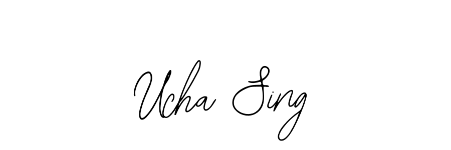 How to make Ucha Sing signature? Bearetta-2O07w is a professional autograph style. Create handwritten signature for Ucha Sing name. Ucha Sing signature style 12 images and pictures png