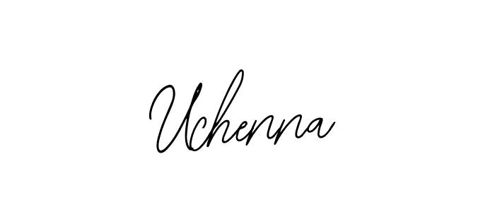 How to make Uchenna name signature. Use Bearetta-2O07w style for creating short signs online. This is the latest handwritten sign. Uchenna signature style 12 images and pictures png