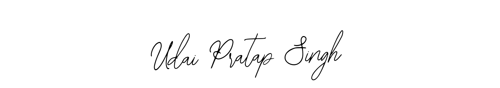 How to make Udai Pratap Singh name signature. Use Bearetta-2O07w style for creating short signs online. This is the latest handwritten sign. Udai Pratap Singh signature style 12 images and pictures png