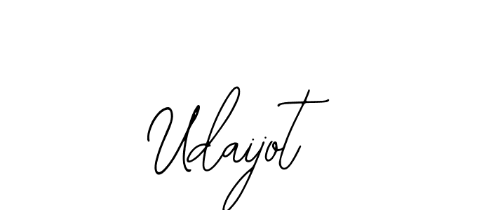 Use a signature maker to create a handwritten signature online. With this signature software, you can design (Bearetta-2O07w) your own signature for name Udaijot. Udaijot signature style 12 images and pictures png