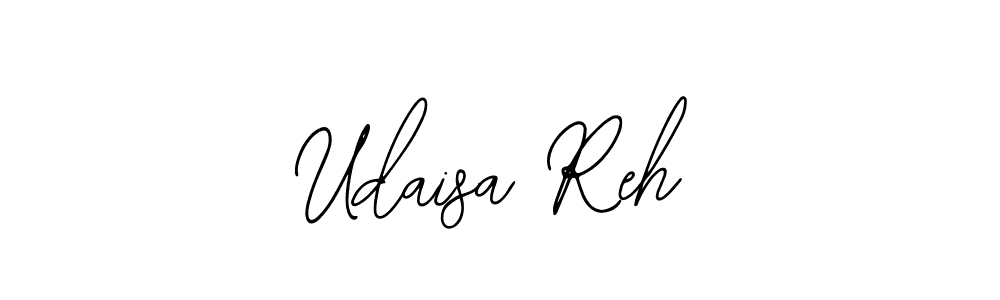 How to make Udaisa Reh name signature. Use Bearetta-2O07w style for creating short signs online. This is the latest handwritten sign. Udaisa Reh signature style 12 images and pictures png