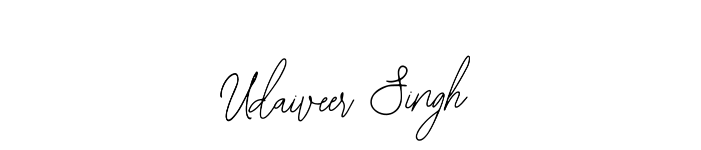 Design your own signature with our free online signature maker. With this signature software, you can create a handwritten (Bearetta-2O07w) signature for name Udaiveer Singh. Udaiveer Singh signature style 12 images and pictures png