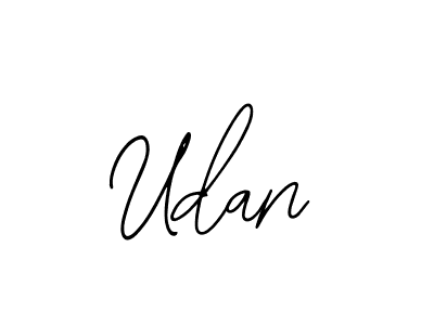 How to make Udan signature? Bearetta-2O07w is a professional autograph style. Create handwritten signature for Udan name. Udan signature style 12 images and pictures png