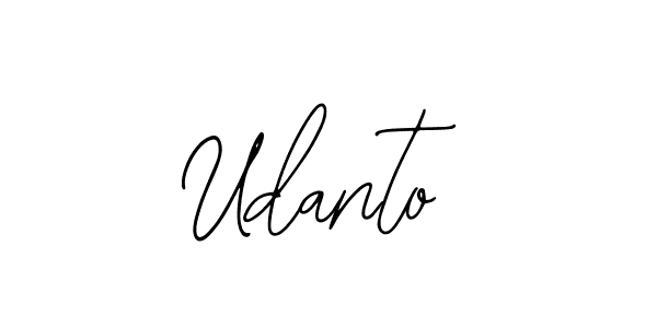 How to make Udanto name signature. Use Bearetta-2O07w style for creating short signs online. This is the latest handwritten sign. Udanto signature style 12 images and pictures png