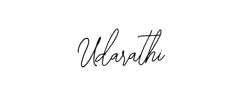 How to make Udarathi name signature. Use Bearetta-2O07w style for creating short signs online. This is the latest handwritten sign. Udarathi signature style 12 images and pictures png