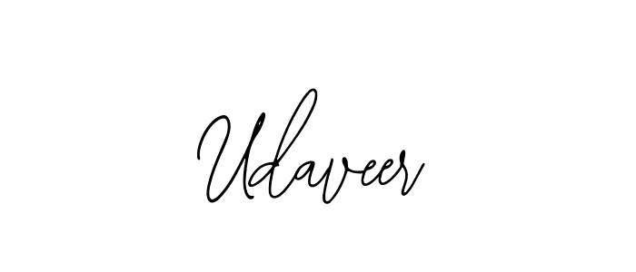 You should practise on your own different ways (Bearetta-2O07w) to write your name (Udaveer) in signature. don't let someone else do it for you. Udaveer signature style 12 images and pictures png