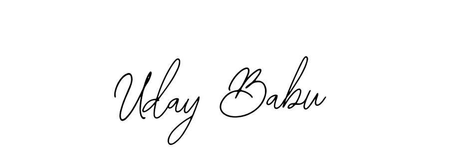 Make a beautiful signature design for name Uday Babu. With this signature (Bearetta-2O07w) style, you can create a handwritten signature for free. Uday Babu signature style 12 images and pictures png