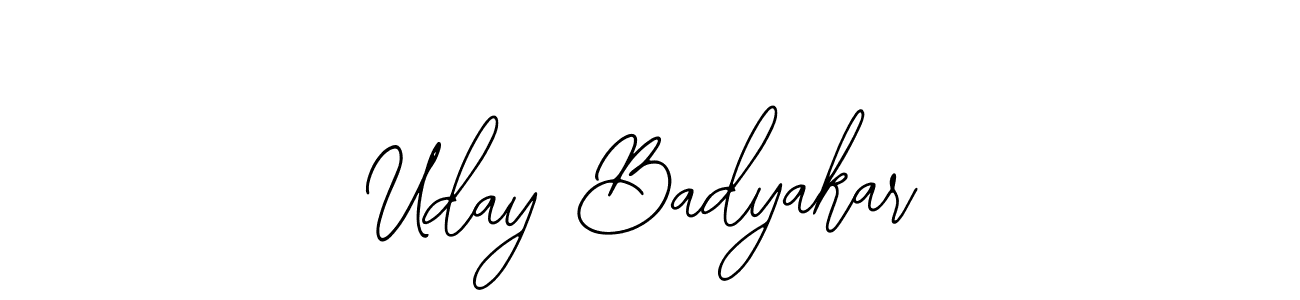 Create a beautiful signature design for name Uday Badyakar. With this signature (Bearetta-2O07w) fonts, you can make a handwritten signature for free. Uday Badyakar signature style 12 images and pictures png