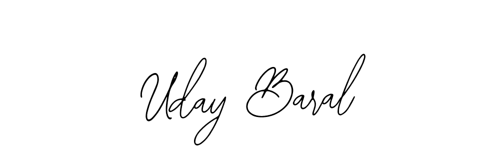 The best way (Bearetta-2O07w) to make a short signature is to pick only two or three words in your name. The name Uday Baral include a total of six letters. For converting this name. Uday Baral signature style 12 images and pictures png