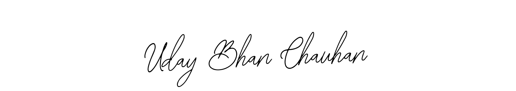 Use a signature maker to create a handwritten signature online. With this signature software, you can design (Bearetta-2O07w) your own signature for name Uday Bhan Chauhan. Uday Bhan Chauhan signature style 12 images and pictures png