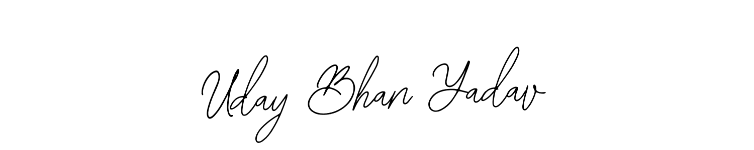 Also You can easily find your signature by using the search form. We will create Uday Bhan Yadav name handwritten signature images for you free of cost using Bearetta-2O07w sign style. Uday Bhan Yadav signature style 12 images and pictures png