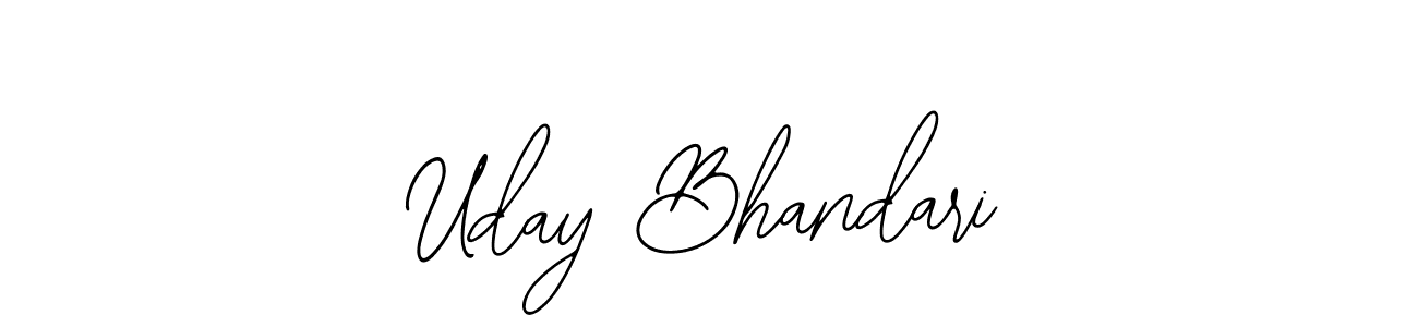 Make a short Uday Bhandari signature style. Manage your documents anywhere anytime using Bearetta-2O07w. Create and add eSignatures, submit forms, share and send files easily. Uday Bhandari signature style 12 images and pictures png