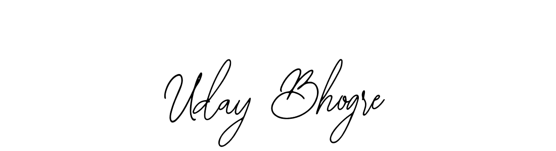 Create a beautiful signature design for name Uday Bhogre. With this signature (Bearetta-2O07w) fonts, you can make a handwritten signature for free. Uday Bhogre signature style 12 images and pictures png