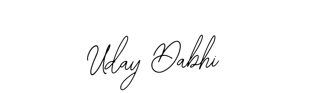 Make a beautiful signature design for name Uday Dabhi. With this signature (Bearetta-2O07w) style, you can create a handwritten signature for free. Uday Dabhi signature style 12 images and pictures png