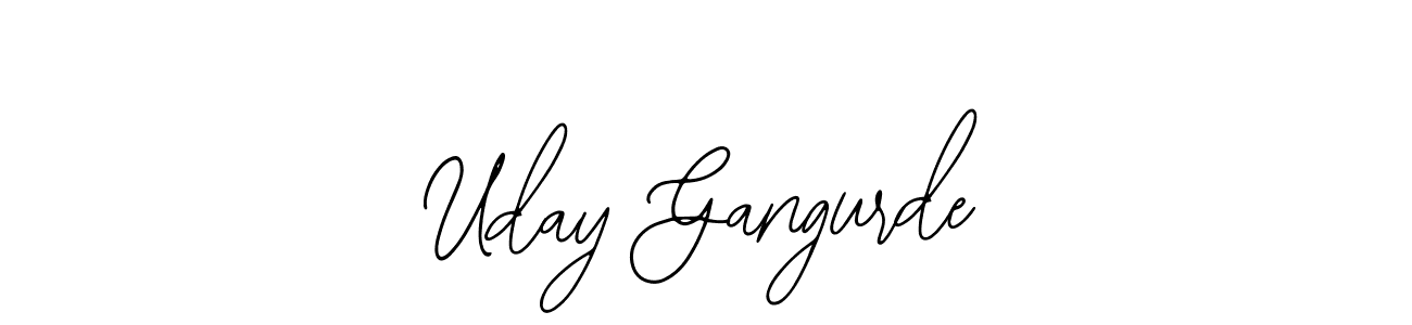 Similarly Bearetta-2O07w is the best handwritten signature design. Signature creator online .You can use it as an online autograph creator for name Uday Gangurde. Uday Gangurde signature style 12 images and pictures png