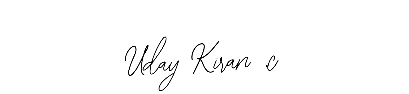 Use a signature maker to create a handwritten signature online. With this signature software, you can design (Bearetta-2O07w) your own signature for name Uday Kiran .c. Uday Kiran .c signature style 12 images and pictures png