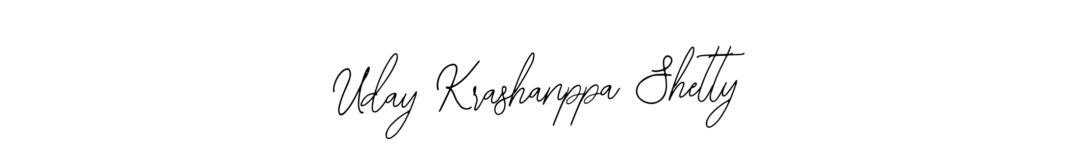 Create a beautiful signature design for name Uday Krashanppa Shetty. With this signature (Bearetta-2O07w) fonts, you can make a handwritten signature for free. Uday Krashanppa Shetty signature style 12 images and pictures png