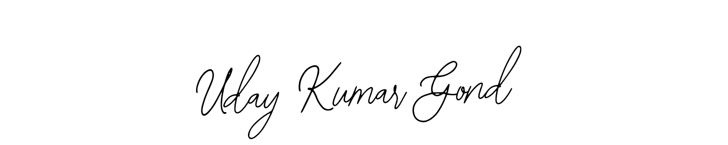 Also we have Uday Kumar Gond name is the best signature style. Create professional handwritten signature collection using Bearetta-2O07w autograph style. Uday Kumar Gond signature style 12 images and pictures png