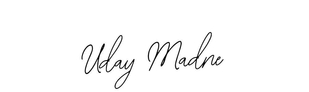 This is the best signature style for the Uday Madne name. Also you like these signature font (Bearetta-2O07w). Mix name signature. Uday Madne signature style 12 images and pictures png
