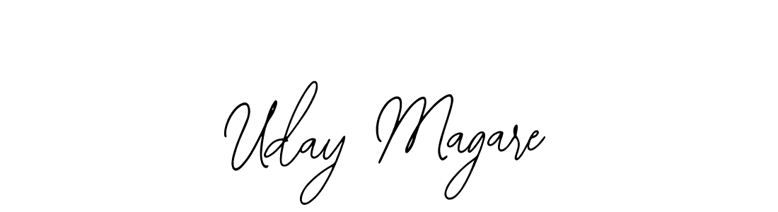 Similarly Bearetta-2O07w is the best handwritten signature design. Signature creator online .You can use it as an online autograph creator for name Uday Magare. Uday Magare signature style 12 images and pictures png