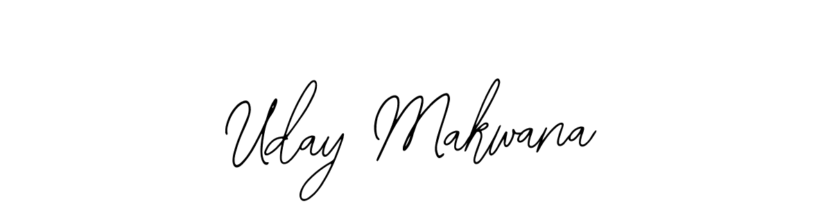 You should practise on your own different ways (Bearetta-2O07w) to write your name (Uday Makwana) in signature. don't let someone else do it for you. Uday Makwana signature style 12 images and pictures png