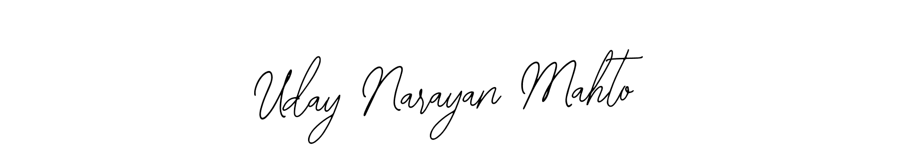 You should practise on your own different ways (Bearetta-2O07w) to write your name (Uday Narayan Mahto) in signature. don't let someone else do it for you. Uday Narayan Mahto signature style 12 images and pictures png