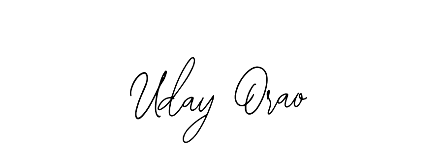 Make a beautiful signature design for name Uday Orao. With this signature (Bearetta-2O07w) style, you can create a handwritten signature for free. Uday Orao signature style 12 images and pictures png