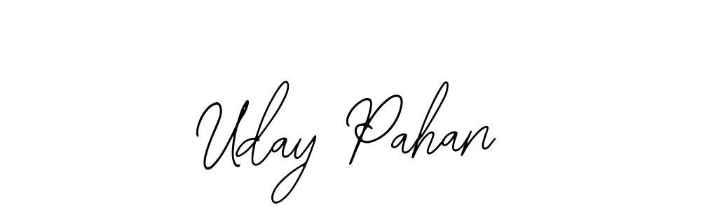 Bearetta-2O07w is a professional signature style that is perfect for those who want to add a touch of class to their signature. It is also a great choice for those who want to make their signature more unique. Get Uday Pahan name to fancy signature for free. Uday Pahan signature style 12 images and pictures png