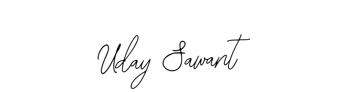 How to make Uday Sawant name signature. Use Bearetta-2O07w style for creating short signs online. This is the latest handwritten sign. Uday Sawant signature style 12 images and pictures png