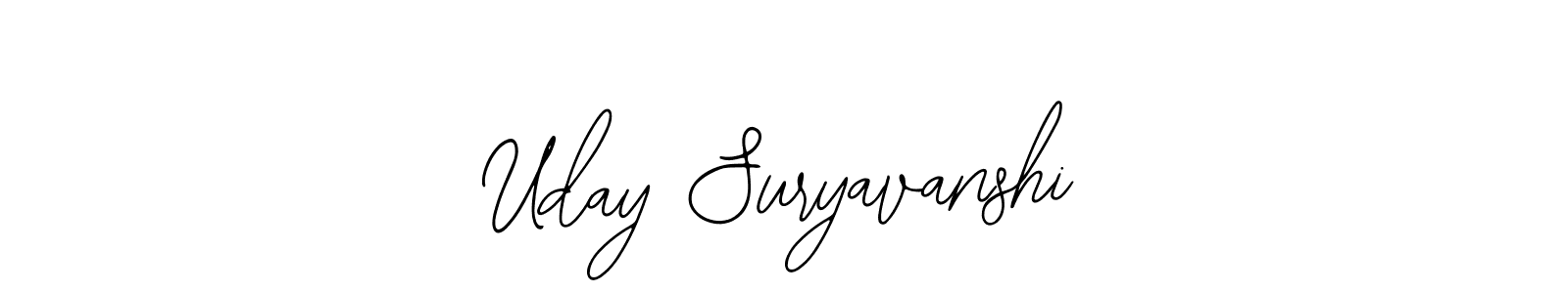 Use a signature maker to create a handwritten signature online. With this signature software, you can design (Bearetta-2O07w) your own signature for name Uday Suryavanshi. Uday Suryavanshi signature style 12 images and pictures png