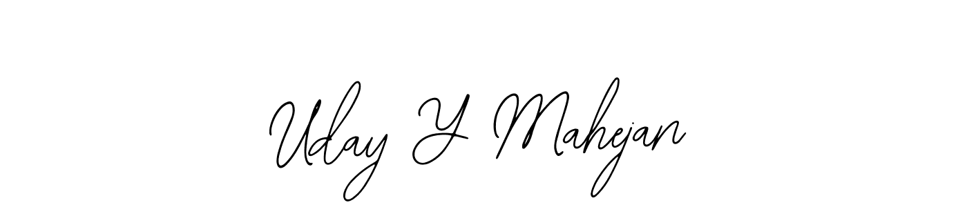 How to make Uday Y Mahejan signature? Bearetta-2O07w is a professional autograph style. Create handwritten signature for Uday Y Mahejan name. Uday Y Mahejan signature style 12 images and pictures png