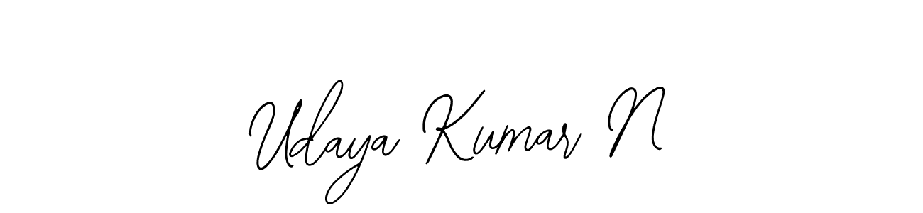Udaya Kumar N stylish signature style. Best Handwritten Sign (Bearetta-2O07w) for my name. Handwritten Signature Collection Ideas for my name Udaya Kumar N. Udaya Kumar N signature style 12 images and pictures png