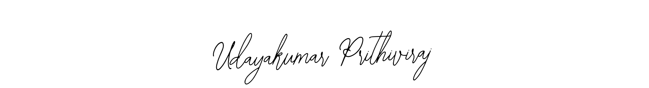 Create a beautiful signature design for name Udayakumar Prithiviraj. With this signature (Bearetta-2O07w) fonts, you can make a handwritten signature for free. Udayakumar Prithiviraj signature style 12 images and pictures png