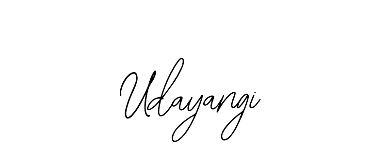 How to make Udayangi name signature. Use Bearetta-2O07w style for creating short signs online. This is the latest handwritten sign. Udayangi signature style 12 images and pictures png