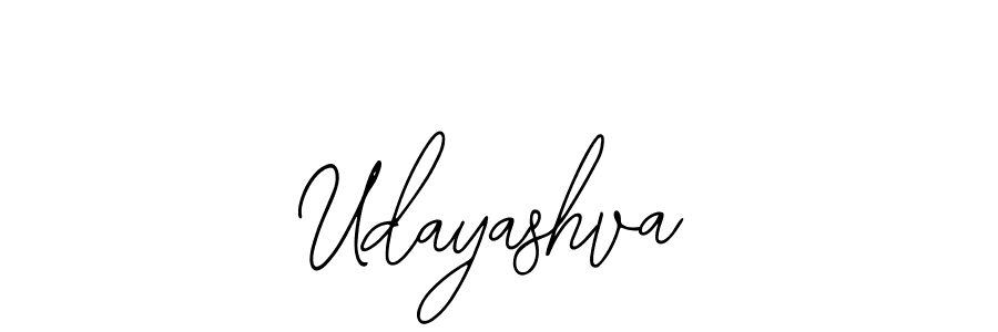 Design your own signature with our free online signature maker. With this signature software, you can create a handwritten (Bearetta-2O07w) signature for name Udayashva. Udayashva signature style 12 images and pictures png